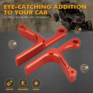 NICECNC Set Maniglie Porta Sinistra e Destra per Can-am <span class=keywords><strong>Maverick</strong></span> X3 <span class=keywords><strong>2</strong></span> e 4 Porte 2017-2022 2020 2021 UTV in Alluminio - Product Image 5