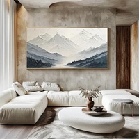 Pintura al Óleo Texturizada Minimalista Abstracta de Naturaleza Muerta, Gris y Blanco, Arte de Pared 3D Hecho a Mano, Decoración para Hogar y Oficina, Diseño de Interiores en Lienzo