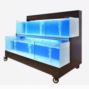 Op maat gemaakte 2-laags <span class=keywords><strong>aquarium</strong></span> voor levende zeevruchten, kreeften, rivierkreeften en vis. - Product Image 4
