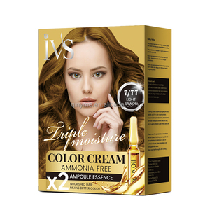 OEM Fabricante al por mayor IVS Uso en el hogar <span class=keywords><strong>Color</strong></span> <span class=keywords><strong>de</strong></span> <span class=keywords><strong>pelo</strong></span> crema permanente no alérgica <span class=keywords><strong>marrón</strong></span> <span class=keywords><strong>claro</strong></span> - Product Image 3