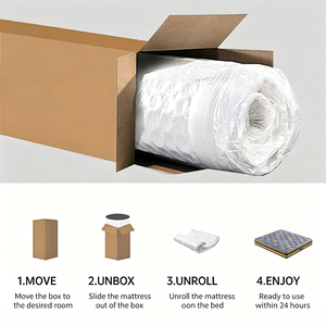 Materasso Moderno in Lattice e Molle per Letto Singolo, Spessore 250mm, Silenzioso e Morbido, Arredamento per Casa, Hotel e Villa - Product Image 1