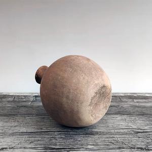 中国風球形アンティーク陶器粘土製花瓶、家の装飾、手作りのテラコッタ製卓上花瓶 - Product Image 3