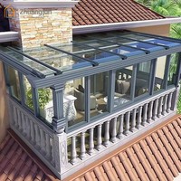 Kits d'enceinte de patio de serre de croissance en aluminium quatre saisons, maison, extérieur, jardin, maison en verre