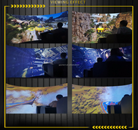 Cinéma à écran incurvé JC Naked-Eye 3D Orbital Theater pour parcs d'attractions et salles de jeux de trampoline