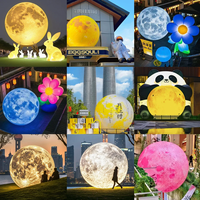 Planète gonflable géante pour festival de musique en plein air Scène/Décoration Globe terrestre gonflable Planète en PVC