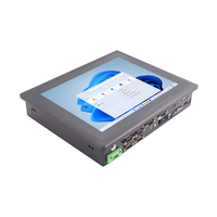 Processeur Intel I5 de 7e génération, 15 pouces, boîtier sans ventilateur pour ordinateur industriel, entrée d'alimentation 6-RS232 DC 9-36V, écran tactile intégré