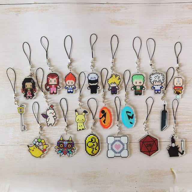 Personalized Acrylic Keychains Transparent Plastic Charms Double Sided Printing Cartoon clear Acrylic Keychain
