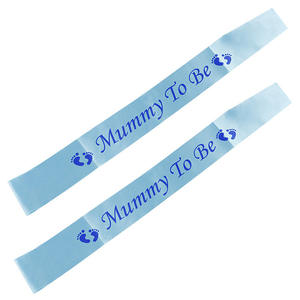 Bébé douche maman à être bandoulière bébé douche bébé empreinte <span class=keywords><strong>pied</strong></span> étiquette ceinture - Product Image 3