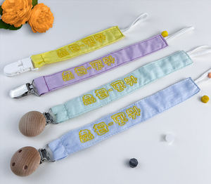 Clip de Chupete Personalizado <span class=keywords><strong>con</strong></span> Bordado de <span class=keywords><strong>Nombre</strong></span> Soporte de Chupete para Bebés y Niños - Product Image 6