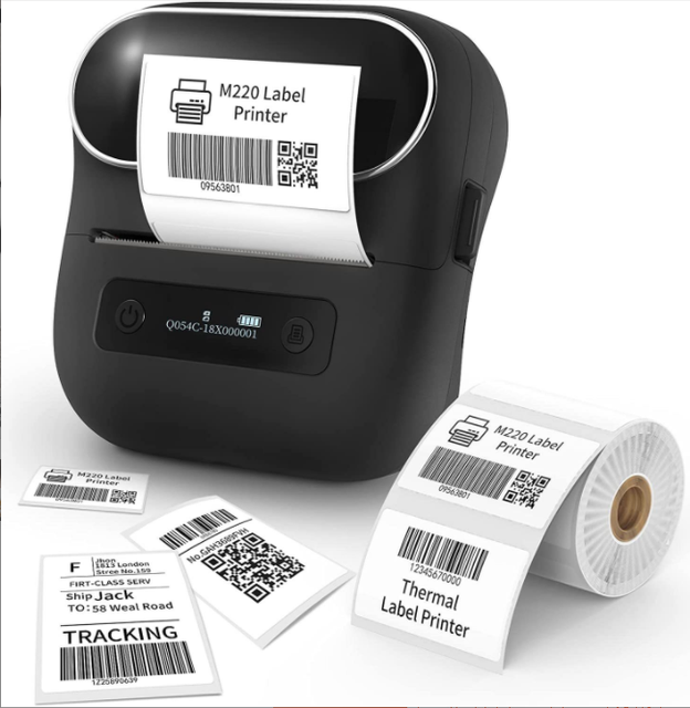Phomemo M220 M200 Label Printer 80mm Width Printing Sticker Printer  Label Maker Machine Label Printer