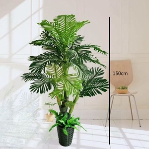 Arbre de plantes artificielles de décoration de maison moderne avec des plantes d'aménagement paysager de jardin en pot en plastique - Product Image 4