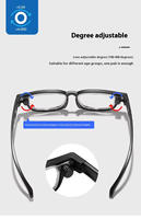 Les nouvelles lunettes de lecture intelligentes TR à réglage de la longueur focale peuvent être ajustées de + 1D à + 4D Lunettes de lecture myopie à double usage