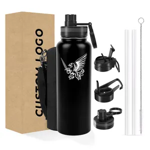 Customized Hot Gym Vacuum Stainless Steel Motivational Sport Water Bottle For Kids School With Logo