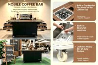 Présentoir de comptoir autoportant pour pub, éclairé par LED, pour café, bar à cocktails et boissons, idéal pour restaurants et événements