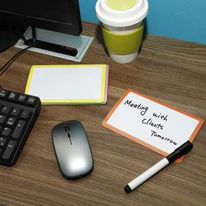 ملونة مخصصة الرسم محو الجافة بطاقات اسم صغيرة ألواح بيضاء للماء مع علامات - Product Image 1