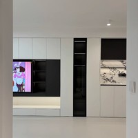 Meuble TV en bois moderne et minimaliste de qualité supérieure, unité de rangement, personnalisation directe d'usine, écologique, durable, meubles de salon