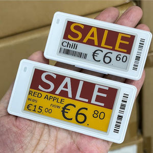 ป้ายราคาอิเล็กทรอนิกส์ขนาด 2.6 นิ้ว สำหรับร้านค้าปลีก ป้ายราคา E Ink สี่สี พร้อม NFC ESL สำหรับชั้นวางสินค้า พร้อมป้ายอิเล็กทรอนิกส์แบบ BLE พร้อม SDK และ API - Product Image 1