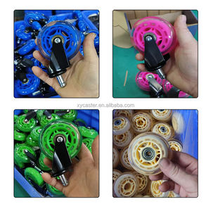 Roulettes pivotantes en polyuréthane (PU) <span class=keywords><strong>pour</strong></span> <span class=keywords><strong>chaise</strong></span> <span class=keywords><strong>de</strong></span> gaming, silencieuses, <span class=keywords><strong>pour</strong></span> sols durs et meubles d'appartement - Product Image 6