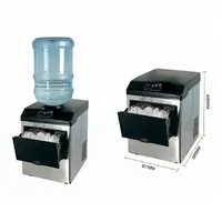 Machine à glaçons d'affaires en acier inoxydable de MK-68 kg 220wHome petite machine à glace intelligente de qualité supérieure