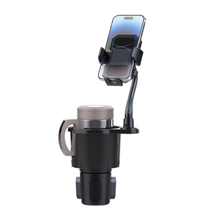 Portable <b>Car</b> Cup <b>Holder</b> with Phone Stand Foldable Plastic Adjustable for Dashboard Standard Size All Seasons - Product Image 3