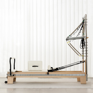Appareil de Pilates professionnel en bois d'érable, semi-élevé, pour l'entraînement des muscles du tronc, avec demi-<span class=keywords><strong>trapeze</strong></span>, pour salle de sport commerciale - Product Image 2