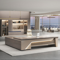 Bureau de Direction en L Escritorio De Oficina Table d'Ordinateur de Bureau Meuble de Bureau Commercial Set de Bureau de PDG Schreibtisch
