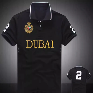 <span class=keywords><strong>Polo</strong></span> a Maniche Corte con Ricamo per Uomo, Tokyo Roma Dubai Los Angeles Chicago New York City, <span class=keywords><strong>Polo</strong></span> in Cotone da Uomo - Product Image 2