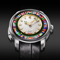 Montre mécanique interactive pour homme Lucky Harvey 2026, mouvement automatique, cadran à 48 emplacements, jeu de devinettes, montre sport ZLS306