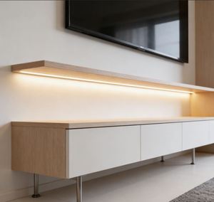 BALOM Customized <b>TV</b> Rack Pine Wood and Plywood Classic Living Room <b>Stand</b> with Solid MDF Home Furniture for <b>Small</b> House - Product Image 6