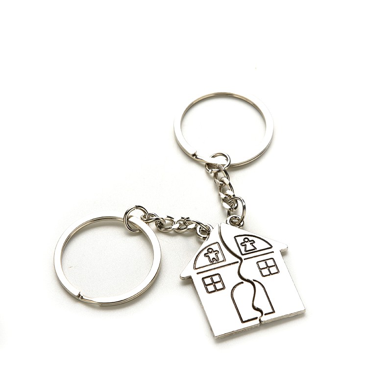 1 pair couple keychain