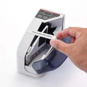 เครื่องนับธนบัตรแบบพกพาขนาดเล็ก V30 รองรับหลาย<span class=keywords><strong>ประเทศ</strong></span> พร้อมอะแดปเตอร์แบตเตอรี่ ไม่สามารถระบุสกุลเงินได้ ไม่ใช่ระบบอัตโนมัติ - Product Image 3