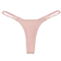 Pantalon pour dames String en coton blanc Taille basse Sous-vêtements pour femmes Sous-vêtements en coton grande taille G String