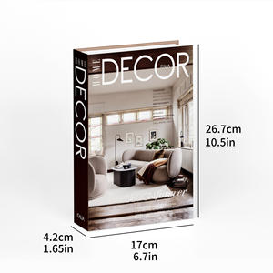 Stile nordico moderno simulato libro falso inglese semplice <span class=keywords><strong>Hotel</strong></span> decorazioni morbide ornamenti oggetti di scena arredi creativi - Product Image 6