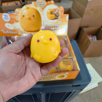 Jouet anti-stress en forme de poulet simulé, blocs de construction, jouet à presser pour musiciens, balle à rebond lent