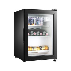 <span class=keywords><strong>Mini</strong></span>-réfrigérateur 36L avec porte vitrée transparente, dégivrage automatique, froid direct, pour bar à glace, chambre d'hôtel, congélateur à thé et armoire de conservation - Product Image 1