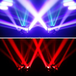 โคมไฟอลูมิเนียมสี RGBW LED ไฟเคลื่อนไหวแบบหกแขนซูมพร้อมระบบป้องกัน IP33ควบคุม DMX แบบไร้สายสำหรับดีเจดิสโก้ - Product Image 3