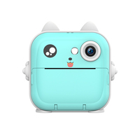 Kamera aplikasi anak 1080P HD, dengan cetak foto instan lensa ganda Sensor CMOS & Filter hadiah untuk anak-anak