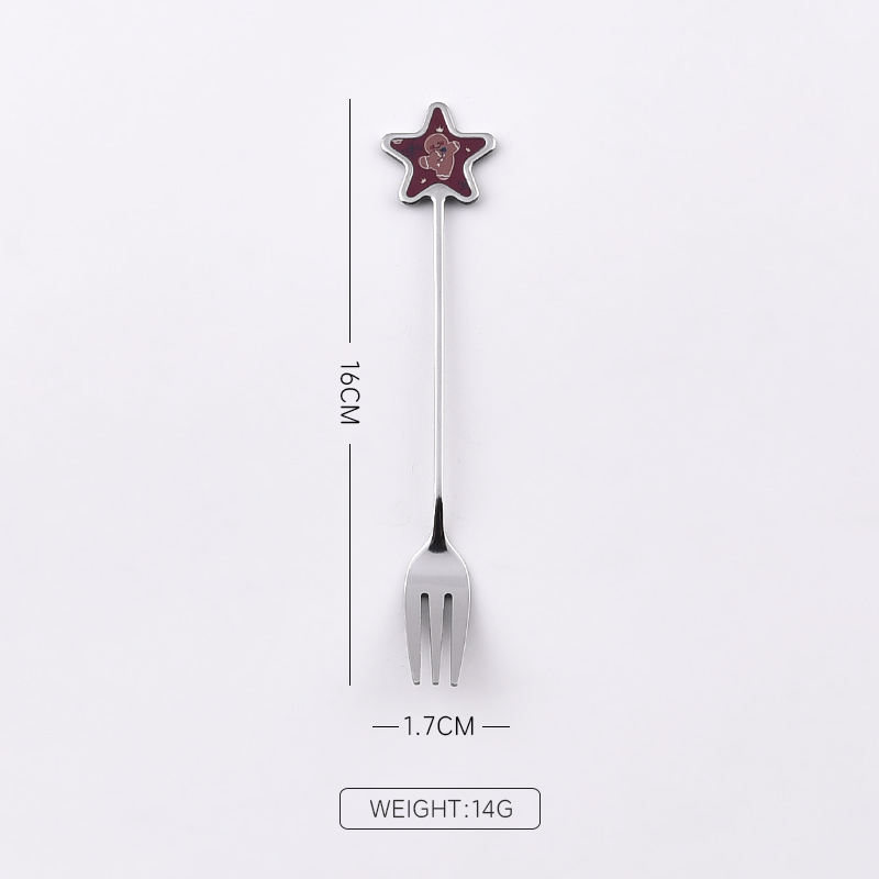 ส้อมสีเงิน ทรงเลข 4