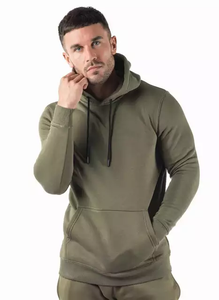 Pull à capuche personnalisé en coton biologique 100% pour hommes Sweats à capuche vierges en éponge française lourde de haute qualité - Product Image 2