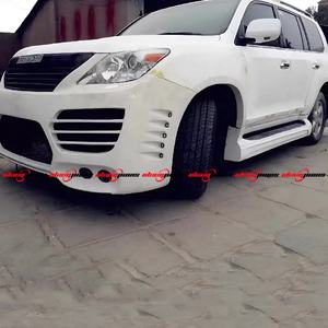 LX570 vücut kiti yükseltme sürümü için yeni INVADER tarzı ön/arka tampon Widebody kiti Tow kancalı cıvata-On Park yardımcı sensörü - Product Image 5