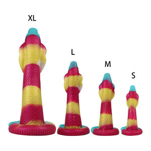   Énorme gode réaliste Cobra Géant <span class=keywords><strong>Serpent</strong></span> Fantastique Pénis Quatre Tailles Disponibles Silicone Anal Butt Plug Jouet Sexuel Adulte pour Hommes - Product Image 1