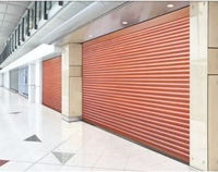 Porte de garage automatique en acier à enroulement motorisé, résistante aux ouragans, sécurisée, finition électrique, Hanyu