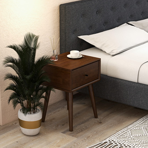 Avery Solid Wood <b>Night</b> <b>Stand</b> With Drawer Mid Century Modern Design Bedroom Furniture - Product Image 2