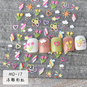 TSZS 5D flor de verano <span class=keywords><strong>en</strong></span> <span class=keywords><strong>relieve</strong></span> pegatina <span class=keywords><strong>para</strong></span> <span class=keywords><strong>uñas</strong></span> corazón mariposa conejo adhesivo deslizadores pegatinas <span class=keywords><strong>para</strong></span> <span class=keywords><strong>uñas</strong></span> decoraciones <span class=keywords><strong>para</strong></span> manicura - Product Image 4