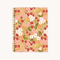 Carnet à spirales en papier couché imprimé offset avec couverture en cuir PU pour le bureau, l'école et l'usage quotidien