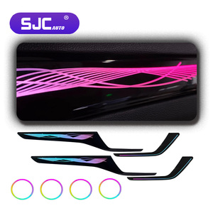 SJC 64 Couleurs - Éclairage d'ambiance dynamique pour voiture - Pour Ford <span class=keywords><strong>Focus</strong></span> 2019-2022 - Accessoires intérieurs de voiture - Éclairage d'ambiance pour mise à niveau - Product Image 1