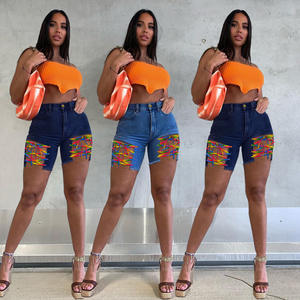 Shorts en <span class=keywords><strong>jean</strong></span> pour femmes, tendance été, bandage extensible, denim, sexy, shorts en <span class=keywords><strong>jean</strong></span> bleu pour femmes, sexy - Product Image 2