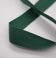 Sangle en polyester et coton à chevrons, ruban sergé personnalisé multicolore avec logo, haute ténacité pour vêtements et bandes décoratives