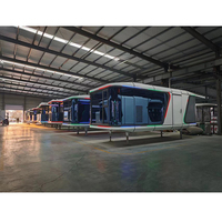 Vente en gros mobile extensible de petites maisons modernes préfabriquées portables de haute qualité en acier Capsul House