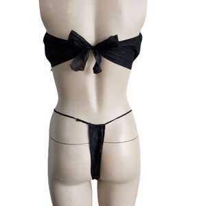 Conjunto de sujetador y bragas desechables de tela no tejida, tanga rosa para spa, sauna, salón de belleza, talla XXL - Product Image 3